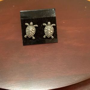 Danforth Pewter 1996 turtle earrings